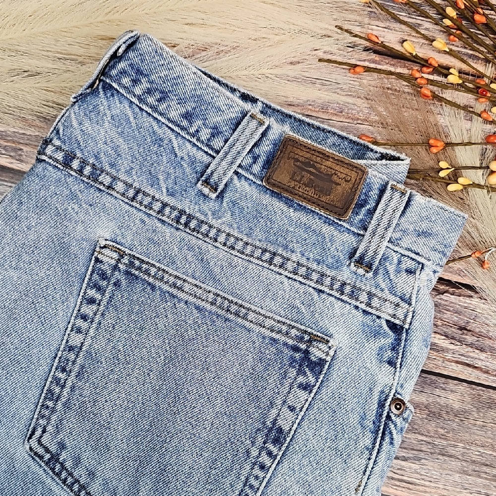 L.L. BEAN RELAXED FIT STRAIGHT LEG DENIM BLUE JEANS 36×30